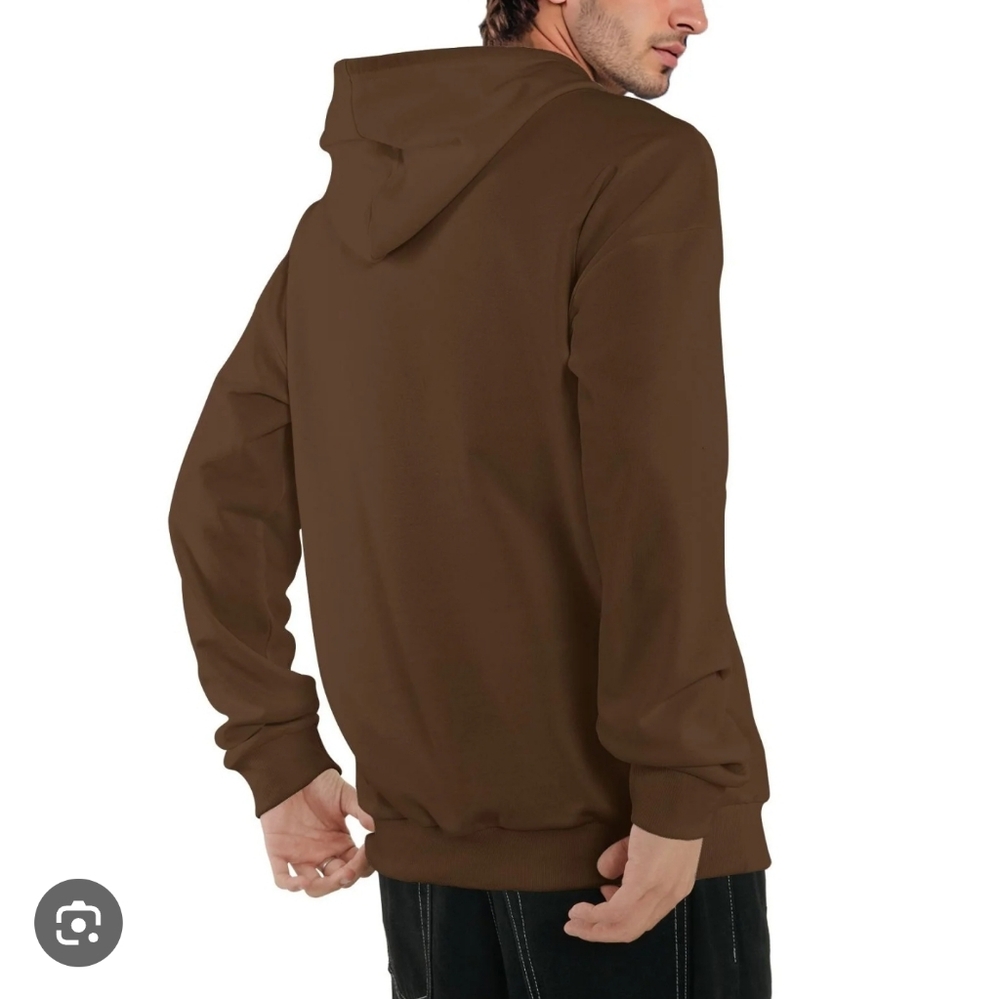 NWT Lachlan Men's Brown Knit Hoodie Sweater Size XL